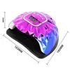 Nageltorkar UV LED -nagellampa för härdning av all gel nagellack torkmaskin med stor LCD -touch professionell smart nagel torktumlare salongkonstverktyg 230619