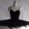 Bühnenkleidung Professionelles Ballettkleid Erwachsener Tanz Slip Einteiliger Tutu Schwanenrock Puffy Performance