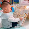 Baby Drukke Board Diy Accessoires Montessori Onderwijs Games Kids Leren Vaardigheid Cognitieve Activiteit Board Componenten Zintuiglijke Speelgoed L230518