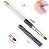 Nail Art Brush Pen Rhinestone Cat Eye Acrylic Handle Carving Painting Gel Nail Extension Manicure Liner pen F3278 Aefpd