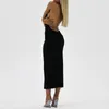 Casual Dresses Women Halter Dress Solid Color Ladies Summer Midi ärmlös Slim Fit Backless Sexy Style Cocktail Party Clothing