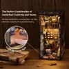 Doll House Accessories CuteBee Diy Book Nook Kit Miniatuur Dollhouse Boek Nook Touch Lights with Furniture for Christmas Gifts Magic Apotheker 230619