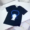 Niños Camisetas de verano Camisetas de diseñador Niños Niñas Moda Oso Letras Mosaico Impreso Tops Niños Casual Camisetas de moda Más colores Lujo