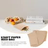 Presentförpackning 100 datorer Vintage kuvert Kraftpapperspåse vete majs 13x9 cm rispåse bärbara trädgårdsavelpåsar förpackning förpackning