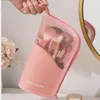 Kosmetiska väskor 1 PC Stand Bag For Women Clear Zipper Makeup Travel Female Brush Holder Organizer Toalettety 230620