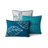 Bedding sets Bedding sets 7Piece Teal Roses Comforter Set FullQueen with Embroidered Applique Detail Bedding Set x0620