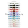 Charm Bracelets Summer 12Pc/Set Colorf Butterfly Girl Hand Act The Role Of Bracelet Party Girls Boys Ajustável Trançado Conjunto Drop Deli Otzh7