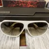 Top Original al por mayor Dita gafas de sol tienda en línea DITA BULLET 7900C Gafas de sol con estuche Marco blanco Lente marrón