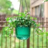 Plantenbakken Potten Hangende bloempot Zelfabsorberende waterplanter Plastic groene planten Hydroponische plantenvazen Bloempot Home Groene muurdecoratie R230620