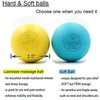 Fitness Balls KSONE Lacrosse Massage Ball Set-Muscle Massage Roller-Deep Tissue Balls-Hard and Soft Massage Ball con Mini Ball 230620