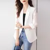 Ternos femininos Tecido de alta qualidade Feminino Primavera Verão Formal Elegante Blazers Jaquetas Casaco Tops profissionais Negócios Vestuário de trabalho de escritório