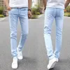 Jeans pour hommes à la mode printemps maigre long pantalon en jean anti-boulochage hommes crayon pantalon vêtements pour hommes