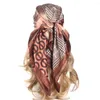 Foulards Foulard En Soie Femmes De Luxe Foulard Printemps Été Mode Cadeau De Mariage Accessoires De Cheveux Foulard Pour Cheveux Hijab 90 90CM