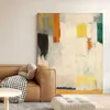 2023 Nordic Abstract Art Works Pure Handmade Oil Painting Wall Decoration Poster Hotel Bedroom Living Room Aesthetic Large Mural L230620