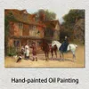 High Quality Canvas Art Reproduction of Heywood Hardy One for The Road Hunting Landscape Painting Hand Painted