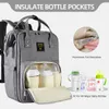Crib Netting Sunveno Stylish Upgrade Diaper Bag Backpack Multifunction Travel BackPack Maternity Baby Changing Bags 20L Large Capacity 230619