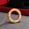 Collier pendentif amour pour hommes et femmes créateur de mode collier en acier titane cadeau saint valentin bijoux de luxe