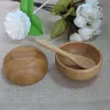 Empty Bamboo Facial Mask Bowl with Spoon Cosmetic Wooden Mask Tools DIY Tableware Makeup Container Set F925 Mgqes