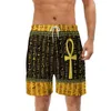 Koszulki męskie Jumeast 3D wydrukowane afrykańskie Egipt Ankh Hawajski guzika dla mężczyzn postacie symbol koszulki plażowe Kobiety Bluzka YK2 DRIP
