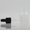 Frasco cuentagotas de aceite esencial esmerilado transparente de vidrio de 15 ml, frascos de pipeta líquida, embalaje cosmético, envío rápido F1126 Hibeo