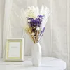 Decoratieve Bloemen Echte Natuurlijke Gedroogde Bloem Boeket Eucalyptus Blad Katoen Minnaar Gras Diy Gift Luxe Woonkamer Slaapkamer Tafeldecoratie