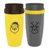 Portable Coffee Cup French Coverless Cup Creative Twist Lid Thermos Double-walled Ice Cold Drink Coffee Juice Tea Cups