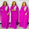 Vestuário étnico Muçulmano Kaftan Abaya Vestido Mulheres Dubai Elegante Vestidos de Noite Roupas Africano Chiffon Maxi Boubou Robe Djellaba Femme