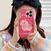 Случаи по сотовым телефонам Clear Soft TPU милый мультипликационный телефон для свиньи для iPhone 14 13 Pro Max 11 12 14plus 14pro Max Mobile Phone Back Cover Shell Fundas J230620