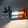 Super brilhante 6W janela do carro Led luz de emergência luzes de aviso piscando luz estroboscópica da polícia com 4 discos de sucção