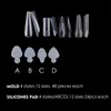 Andere items Nail Hack Franse siliconen mal Duet-systeem Dubbele vorm voor manicure Gidslipjes Invoegen Hergebruikte pad 230619