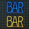 LED BAR luce al neon lettera luce lanterna modellazione barra luminosa atmosfera appesa parete decorazione natalizia luce notturna alimentata a batteria USB