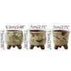 Planters Pots Fairy Garden Decoration Pastoral Succulent Flowerpot Bonsai Basin Pure Hand-painted Ceramic Flower Pot Home Decoration Crafts R230620