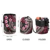 Sacs à cosmétiques Coloranimal Polynesian Plumeria Print Ladies Makeupbag Fashion Sac de rangement pour crème solaire Durable Usage quotidien Barrel Organizer