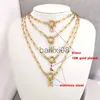 Collane con ciondolo QMHJE Charm iniziale A-Z Lettere Neckle Donna Uomo Girocollo Oro Argento Colore Catena in acciaio inossidabile 45cm Grande piccolo alfabeto DIY J230620