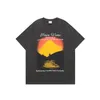 デザイナーメンズプラスTシャツプリントファッションマン2023夏の新しいルーズポロ短袖TシャツカジュアルファッションメンティークルネックCJD2306208