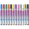 Dotting Aletler 12 PCSSET TAZI ART ÇEKİM Graffiti Kalem Su geçirmez Boya Astar Fırçası Bulma Mürekkep Mürekkebi Gölgeleme UV Jel DIY DG 230619