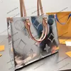 23SS Femmes Luxurys Designer Totes Sacs surthego Silver Leather Handbag Shouder Crossbody Ladies Handbags Flowers Fleurs