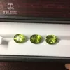 Loose Diamonds Tbj natural china peridot oval 911mm 36 ct per piece loose gemstone for diy gold silver jewelry 230619