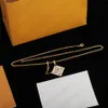 Modische Buchstaben-Halskette mit Stein-Designer-Anhänger-Halsketten, Persönlichkeit, geeignet für jeden, 3 Farben