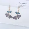 dangle earrings cubic zircon cz bee for wedding crystals bug earring bride women girlバースデーパーティージュエリーCE11167