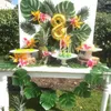 Fiori decorativi 90X Decorazioni a tema spiaggia Decorazioni per feste Pianta artificiale hawaiana Foglie di palma