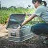 Caja de almacenamiento de aleación de aluminio portátil al aire libre