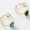 Pierścienie klastra moda niebieski zielony kamień naturalny dla kobiet cyrkon rubinowy stal nierdzewna otwarta palec serdeczny Prezenty biżuterii hurtowe