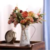 Vase Heart Shaped Flower Arrfiing Retro Decor Bouquet Holder Tall Vase Minimalist Container Tabletop