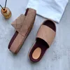 Zapatillas de diseñador Mujer Moda Bordada Diapositivas de lona Zapatilla de tacón grueso Niñas Plataforma de 60 mm Sandalias de lona Mujeres Zapatos casuales Moda de verano Diapositivas de playa