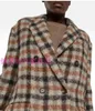 Designer Womens Wool Brunello cuccinelli Woman Long Coats Spring Luxurious Colors Plaid Cashmere Coat