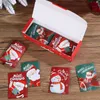Nieuwe 100 Stuks Kerst Hot Seal Cookie Zakken Voor Handgemaakte Snoep Biscuit Bakken Verpakking Xmas Nieuwjaar Party Decoratie Kids gift Gunst