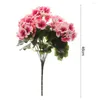 Decoratieve Bloemen Nep Begonia Bloem Realistische 9 Hoofden Tafel Middelpunt Tuin Veranda Venster Doos Kunstmatige Home Office Bruiloft Decoratie