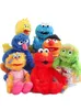 دمى Plush Sesame Street Hand Puppet Plush Doll Elmo Monster Big Bird Oscar Zoe محشو بالأطفال التعليميون التعليميين Props Gift 230620