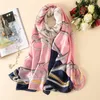 Scarves Spring Summer Style Fashion Scarf Women Printed Shawl Elegant Sun-resistant Silk Chiffon Hijab Blanket